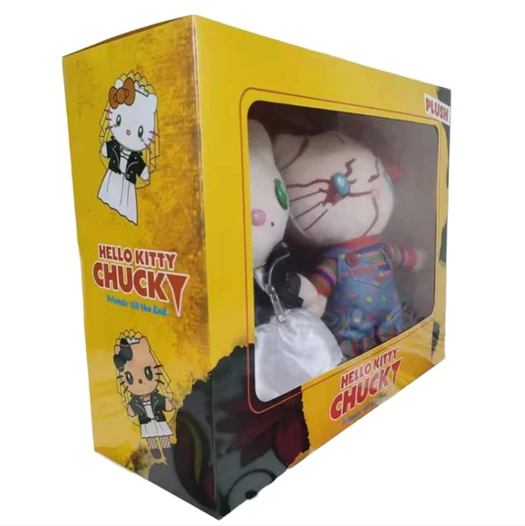 JAPAN EXCLUSIVE & COLLECTOR'S ITEM - Hello Kitty x Chucky 9 Inch Plushie Set - Picture 3 of 14